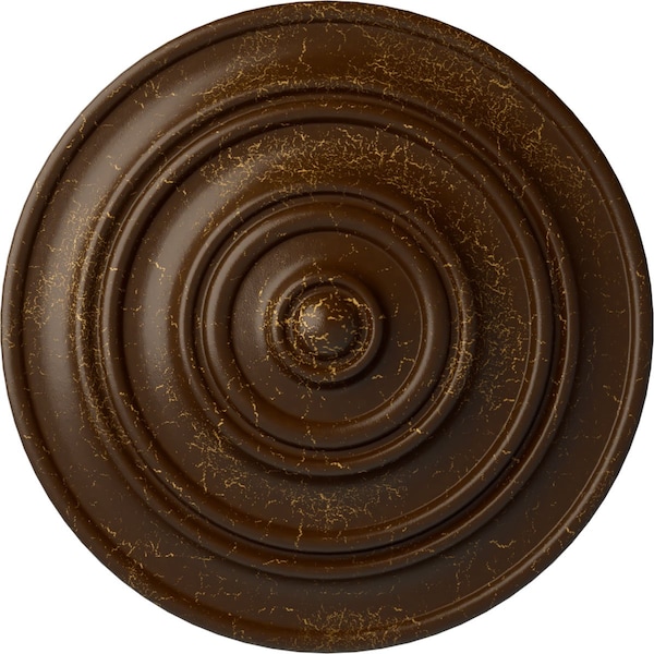 Ekena Millwork Classic Ceiling Medallion (Fits Canopies up to 4 1/8"), 13 1/4"OD x 1/2"P, Root Beer Crackle CM13CLRBC - main